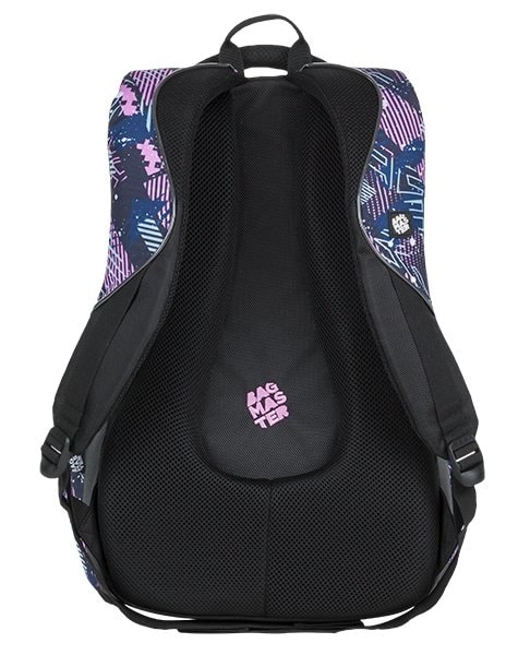 Obrázok BAGMASTER - Študentský batoh BAG 9 A PINK/PETROL/BLACK