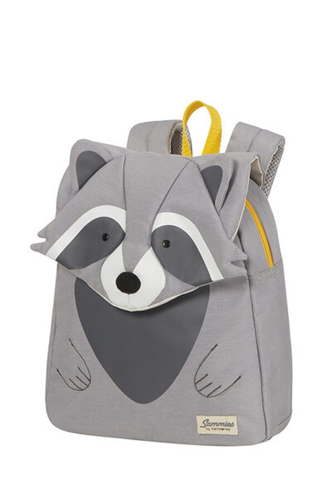 Samsonite Dětský batoh Happy Sammies Eco S Raccoon Remy 7,5 l - šedá