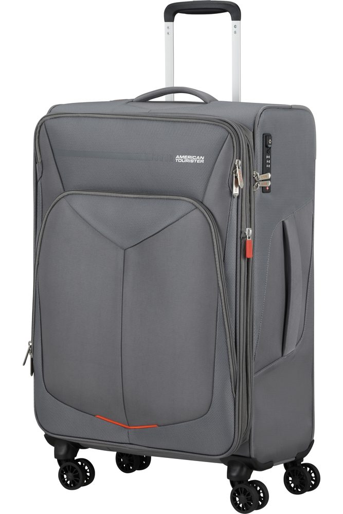 Levně American Tourister Cestovní kufr Summerfunk Spinner EXP 71,5/77 l - šedá