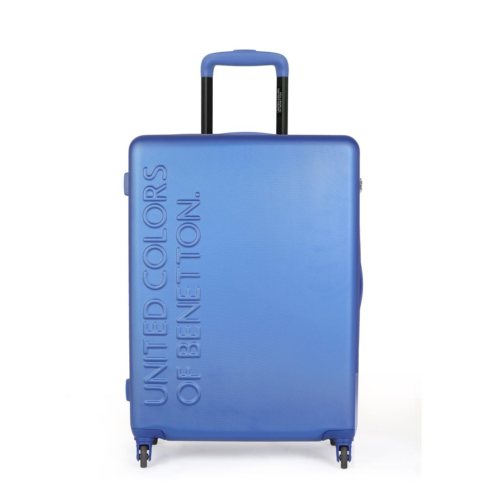 Levně United Colors of Benetton Skořepinový cestovní kufr UCB Medium 60 l - modrá