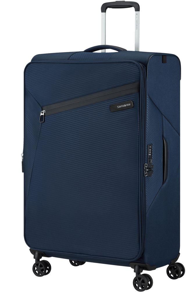 Levně Samsonite Látkový cestovní kufr Litebeam EXP L 103/111 l - tmavě modrá