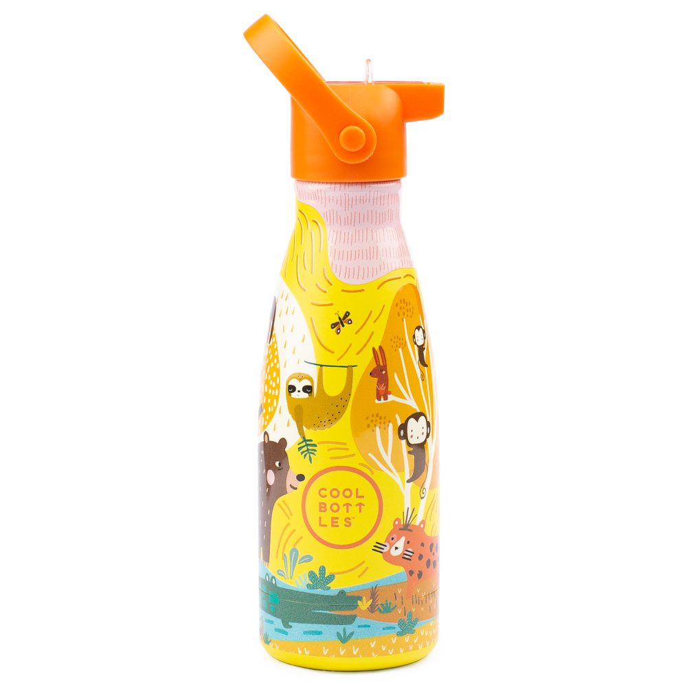 Levně Cool Bottles Dětská nerezová termolahev Kids 3D třívrstvá 260 ml - žlutá