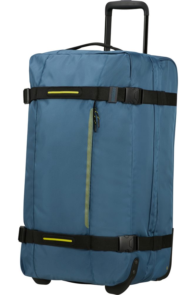 Levně American Tourister Cestovní taška na kolečkách Urban Track M 84 l - světle modrá