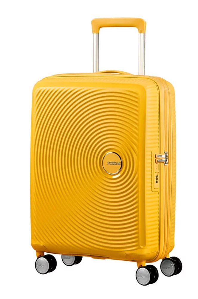 Levně American Tourister Kabinový cestovní kufr Soundbox EXP 35,5/41 l - žlutá
