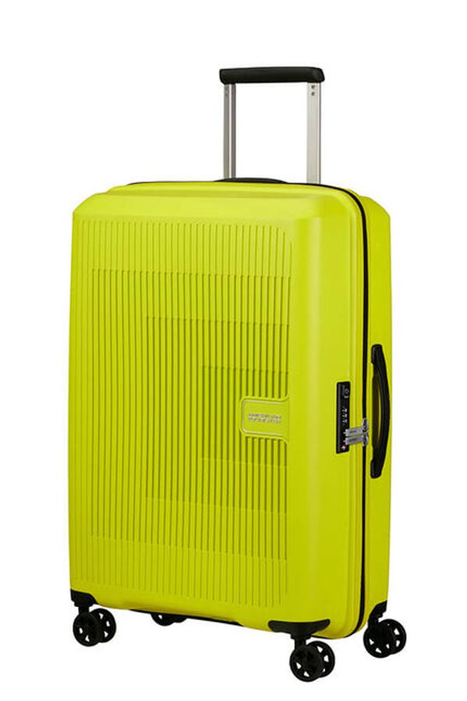 Levně American Tourister Skořepinový cestovní kufr Aerostep M EXP 66,5/72,5 l - světle zelená