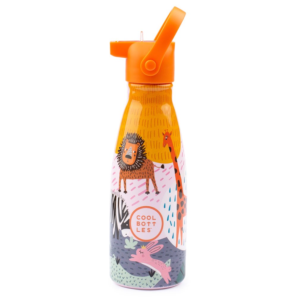 Levně Cool Bottles Dětská nerezová termolahev Kids 3D třívrstvá 260 ml - oranžová