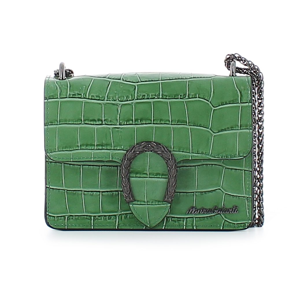 Marina Galanti Dámská kožená kabelka přes rameno MBP019SR1 - zelená