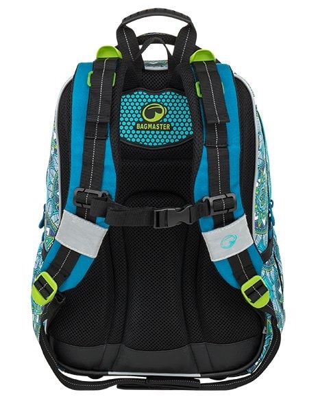 Obrázok Bagmaster Školní batoh MERCURY 9 B TURQUOISE/WHIT 19 l