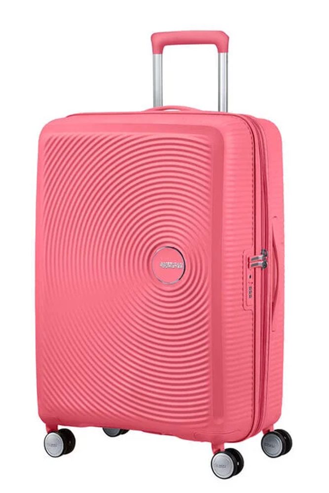 Levně American Tourister Cestovní kufr Soundbox Spinner EXP 71,5/81 l - světle růžová