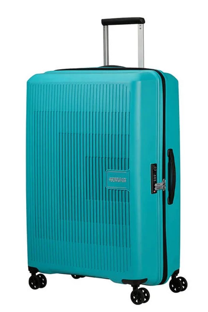 Levně American Tourister Skořepinový cestovní kufr Aerostep L EXP 101,5/109 l - tyrkysová