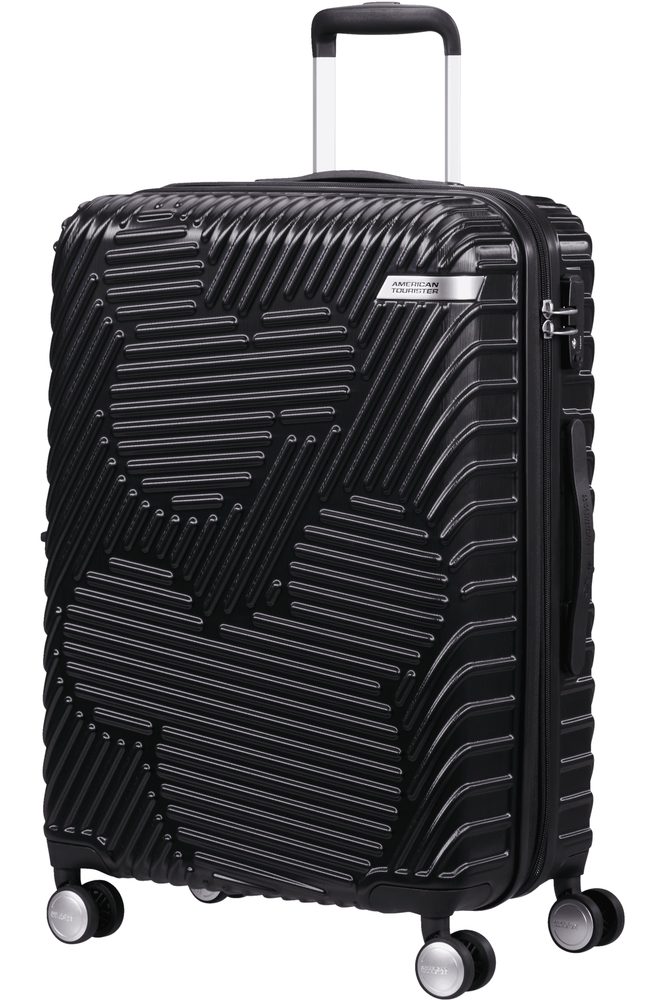 American Tourister Skořepinový cestovní kufr Mickey Clouds M EXP 63/70 l - černá