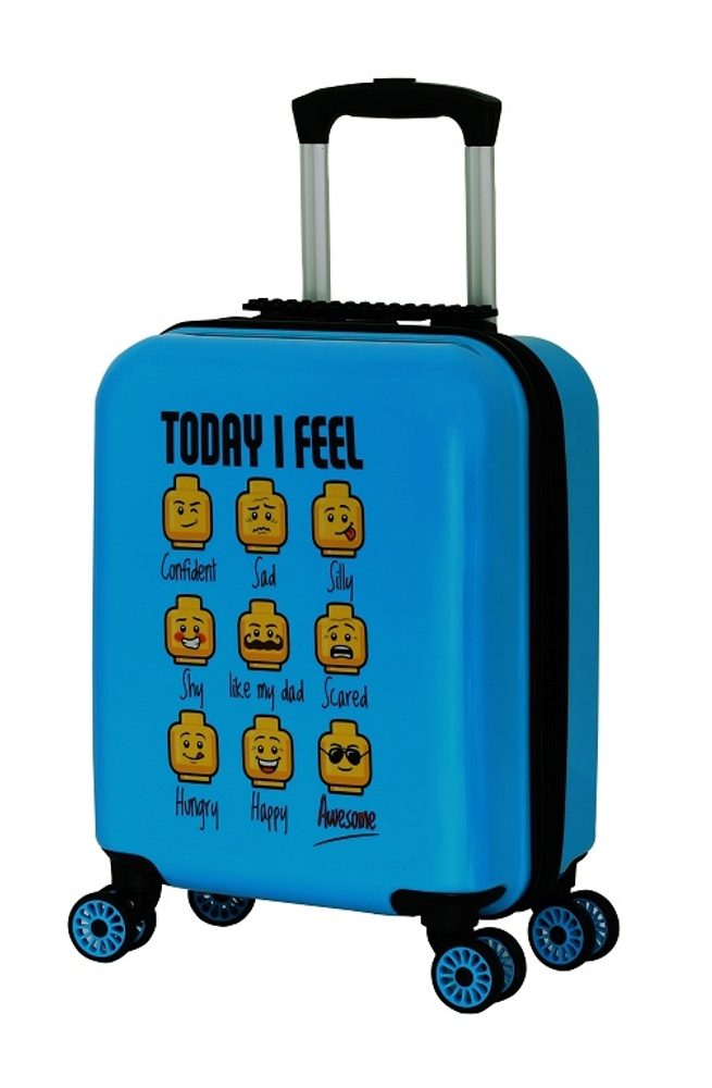 Levně LEGO Dětský cestovní kufr LEGO minifigures Today I Feel 30 l