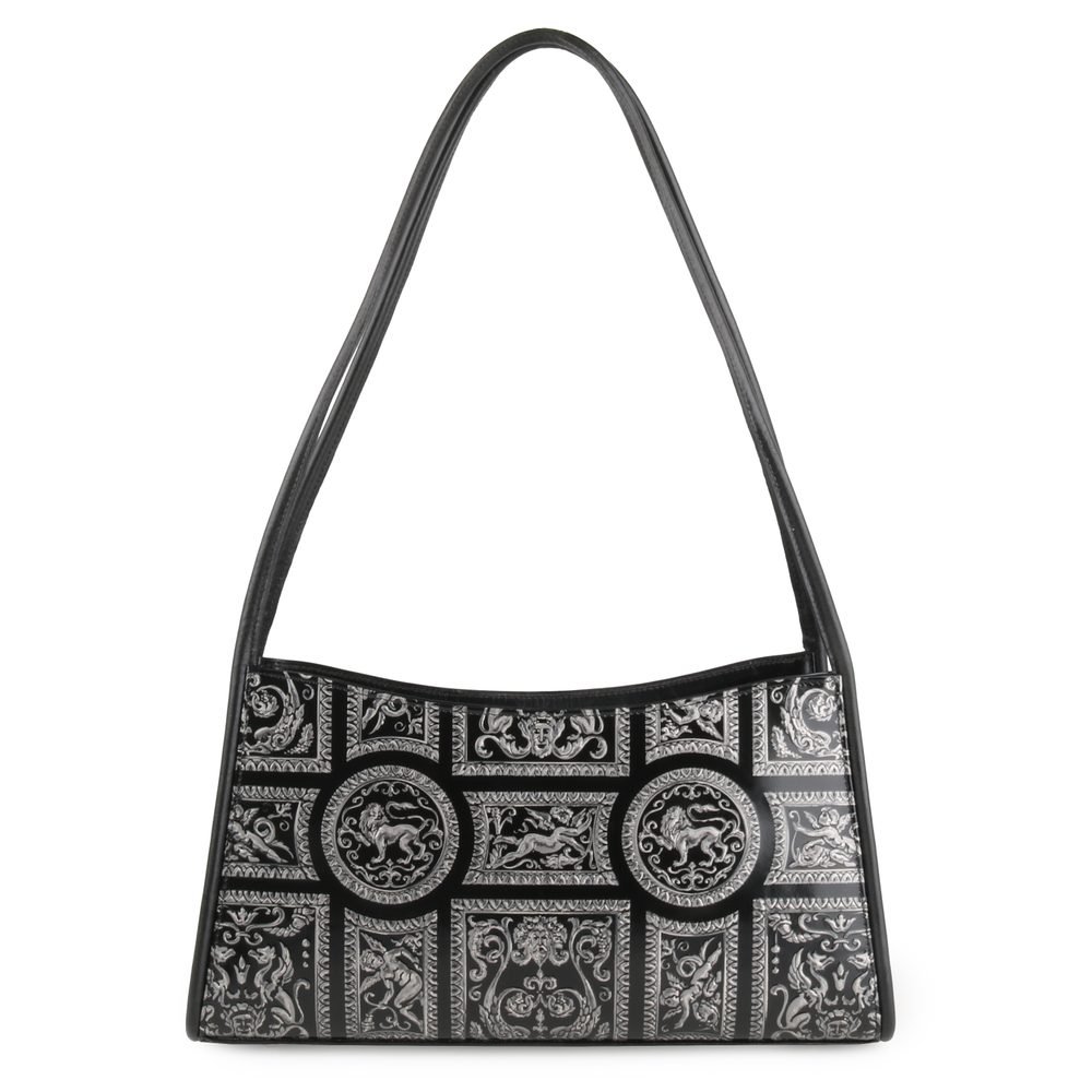 Hajn Dámská kožená kabelka přes rameno Luxury 11330 - černá