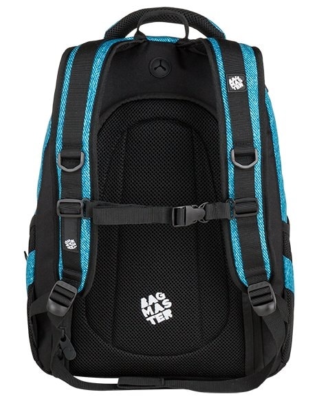 Obrázok Bagmaster Studentský batoh DIGITAL 9 D BLUE/BLACK 24 l