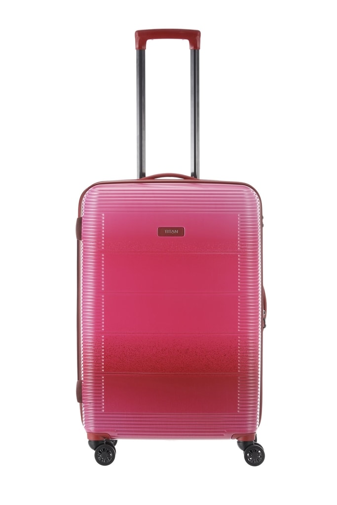 Cestovní kufr Spring 4w M Pink 79/90 l - Delmas.cz