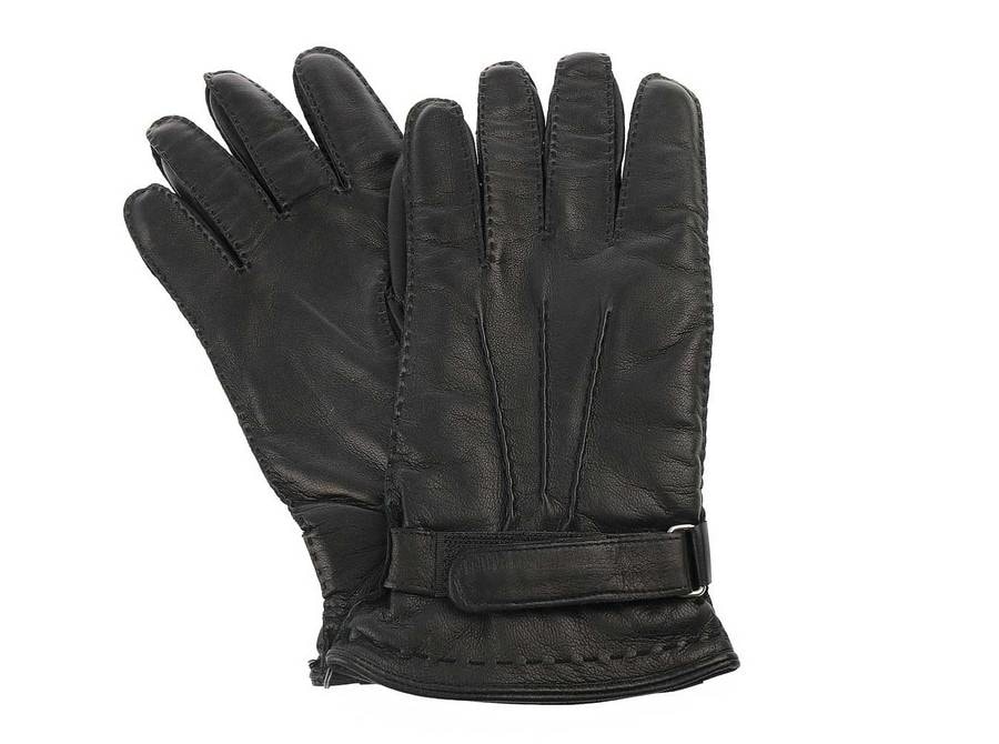 Pánské kožené rukavice, velikost 9.5, černá - Delmas.sk
