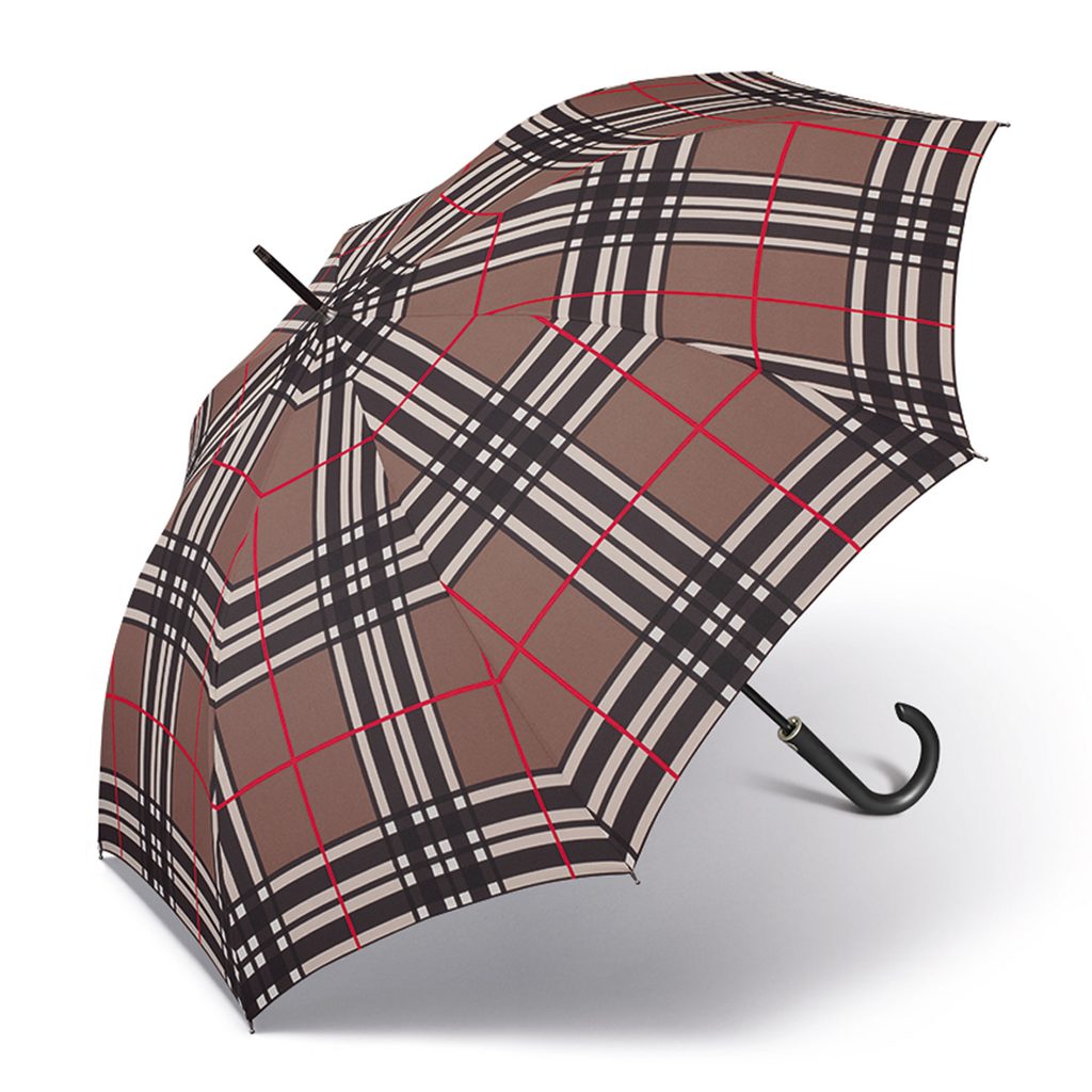 Deštník Long Checks Brown 30021 - Delmas.cz