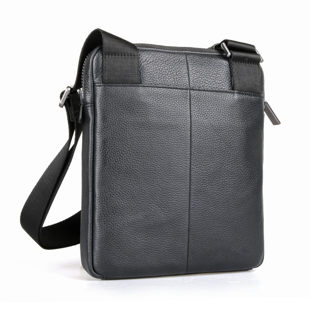 Pánská kožená taška přes rameno Classic Carbon Flat K50K504789 - Delmas.cz