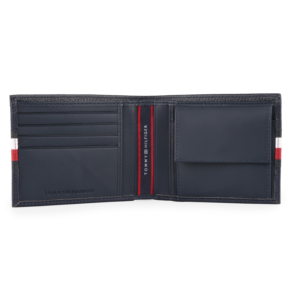 Pánská kožená peněženka Block Stripe Extra C AM0AM03853 - Delmas.cz