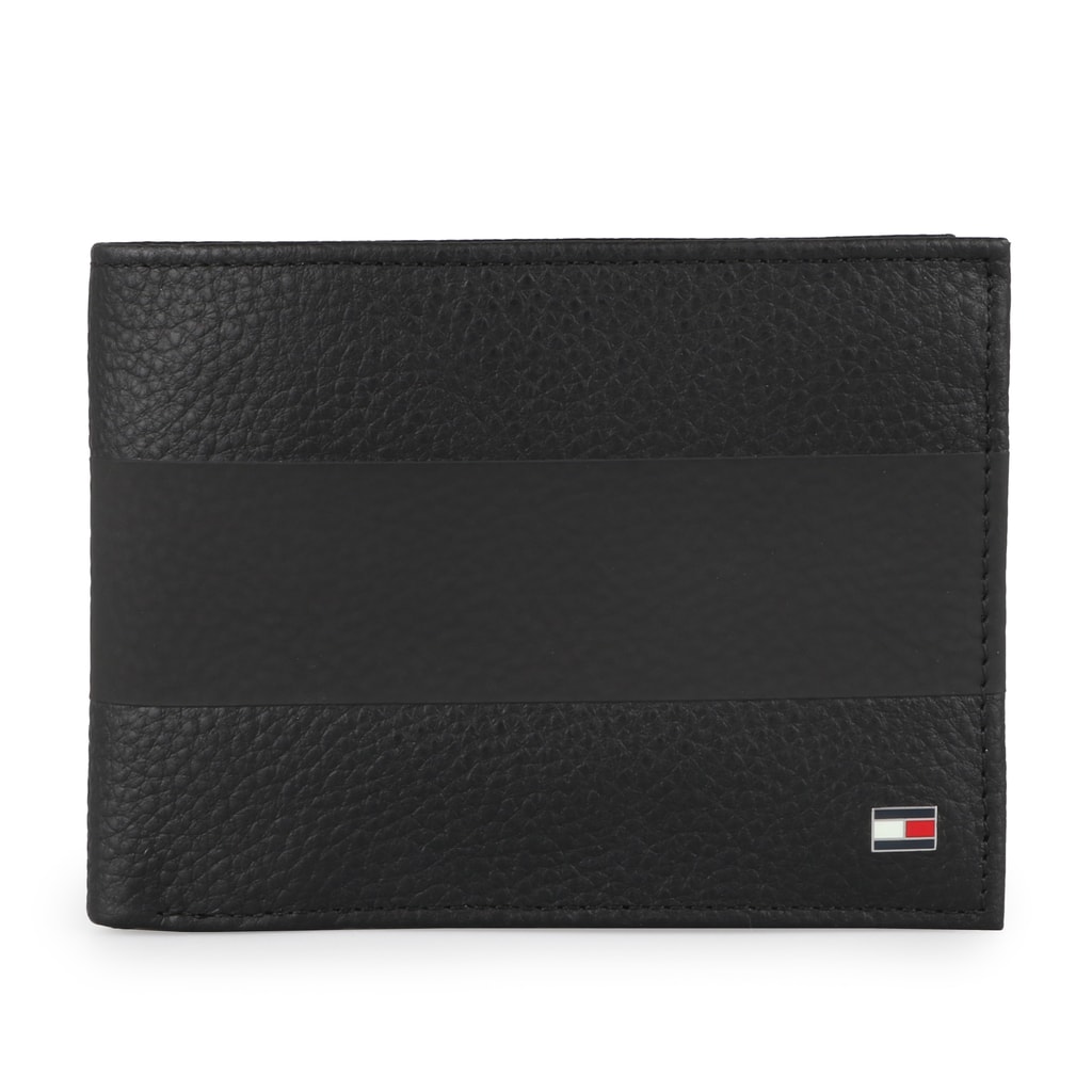Pánská kožená peněženka Block Stripe CC Flap AM0AM03860 - Delmas.cz