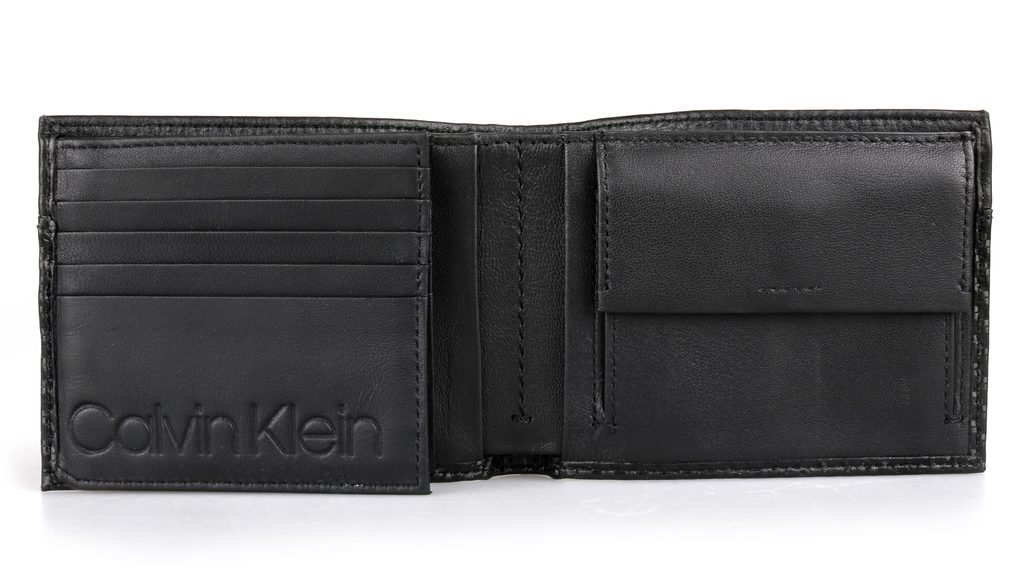 Pánská kožená peněženka Carbon Leather K50K504849 - Delmas.cz