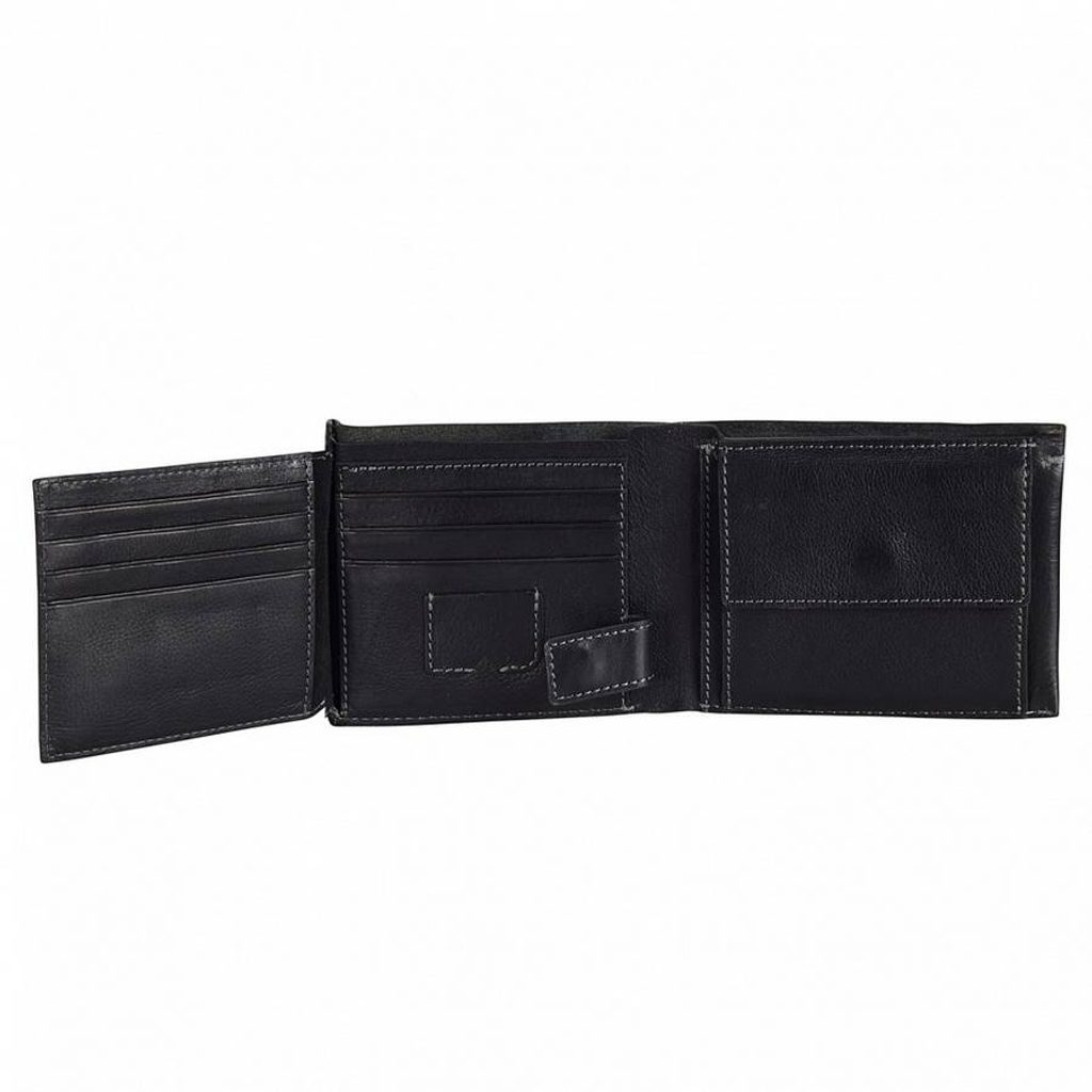 Pánská kožená peněženka Strellson 4010001632 černá - Delmas.cz