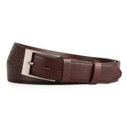 PENNY BELTS, PÁNSKÝ KOŽENÝ OPASEK 35-020-5-506, TMAVĚ HNĚDÝ - PÁNSKÉ OPASKY