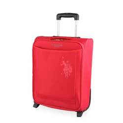 Moderní příruční zavazadlo Junior Soft obsahuje uzamykatelné zipy pro bezpečné cestování, horní madlo a jednu prostornou přední kapsu.