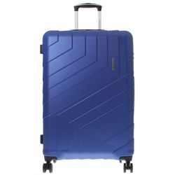 Odolný skořepinový velký cestovní kufr od italské značky Marina Galanti na čtyřech kolečkách vybavený TSA zámkem.