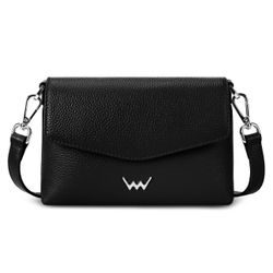 VUCH, DÁMSKÁ KOŽENÁ CROSSBODY KABELKA LEYRA BLACK - CROSSBODY KABELKY