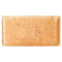 Velká a úzká dámská korková peněženka od značky Corkor. Chytře uspořádaný interiér, nadčasový design a inovativní materiál. Tenhle kousek si zamilujete.