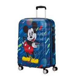 Farebný kufor z kolekcie Wavebreaker Disney od značky American Touriste, inšpirovaný svetom Wala Disneyho.