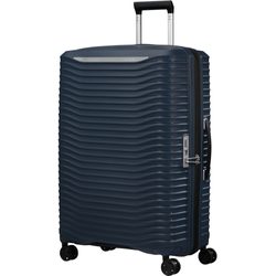 Užijte si pohodlí při cestování s velkým kufrem z nové kolekce Upscape od značky Samsonite. Bezstarostné cestování zajistí nízká hmotnost, odpružená kolečka tlumící nárazy i vyjímatelná pratelná podšívka z recyklovaných PET lahví.