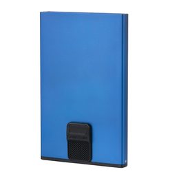 Minimalistické vysouvací pouzdro na karty Alu Fit od značky Samsonite nabízí inovativní řešení pro ukládání platebních karet.