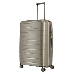 TRAVELITE, SKOŘEPINOVÝ CESTOVNÍ KUFR  AIR BASE L CHAMPAGNE METALLIC 105 L - SKOŘEPINOVÉ KUFRY