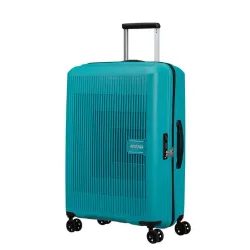 Osvěžující moderní design, rozšiřitelnost a lehkost - skořepinový kufr Aerostep od značky American Tourister je na 100% připraven zajistit, aby byl váš příští výlet nezapomenutelný.