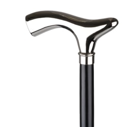 WALKING STICKS, BASTON DIN LEMN CU MANER NICHELAT 174 - BASTOANE PENTRU PLIMBARE