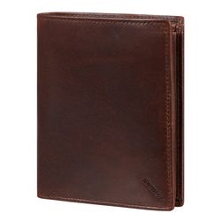 Elegantní pánská kožená peněženka na výšku z řady Veggy od značky Samsonite s prostorem na 15 karet a RFID ochranou.