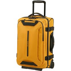 Nepremokavá cestovná taška na kolieskach Ecodiver od značky Samsonite vyrobená z recyklovaných materiálov as prehľadne členeným interiérom.