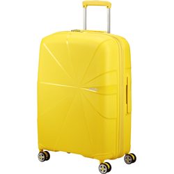 Moderní středně velký kufr z řady StarVibe od značky American Tourister s expandérem, TSA zámkem a prodlouženou zárukou.