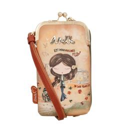 ANEKKE, MALÁ CROSSBODY KABELKA/PENĚŽENKA 2V1 PEACE & LOVE 38803-909 - DÁMSKÉ PENĚŽENKY