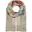 Dámský obdélníkový šátek Patchwork-style 633008 (béžová)