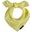 Dámský hedvábný čtvercový šátek 612193 (žlutá)