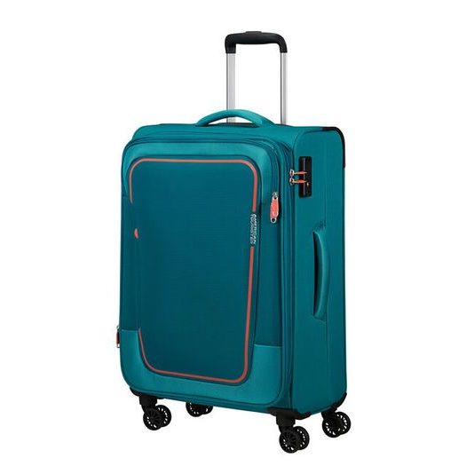 AMERICAN TOURISTER, LÁTKOVÝ CESTOVNÍ KUFR PULSONIC EXP M 64/74 L - LÁTKOVÉ KUFRY - CESTOVNÍ KUFRY A TAŠKY