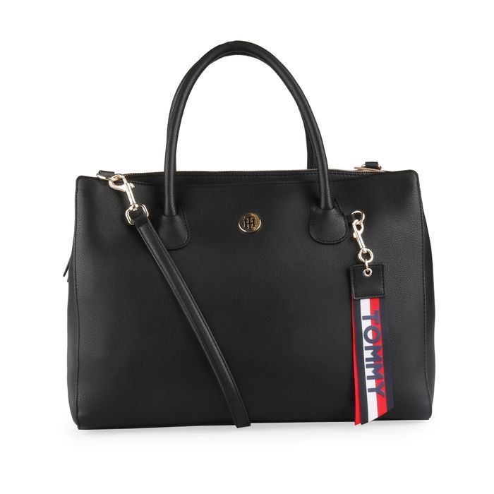 TOMMY HILFIGER, DÁMSKÁ KABELKA CHARMING WORK AW0AW05662 - KABELKY DO RUKY - KABELKY