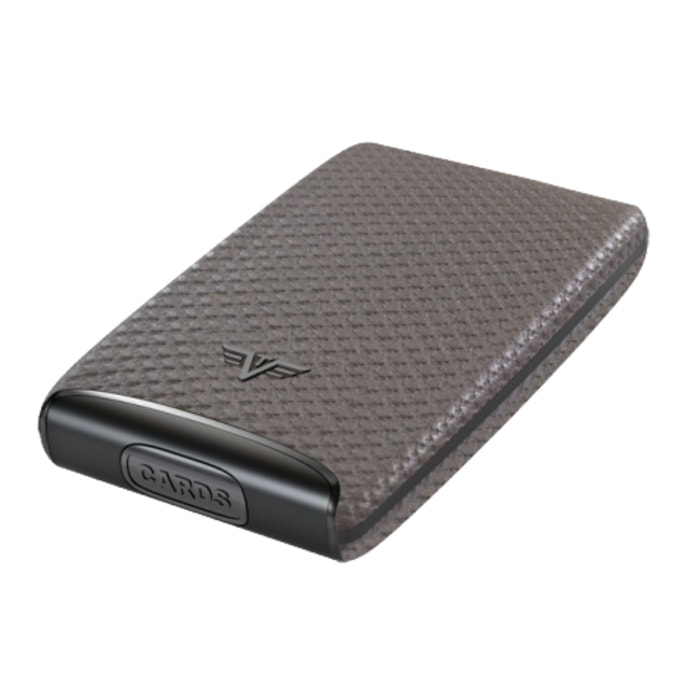 TRU VIRTU, CREDIT CARD CASE, LEATHER LINE, TRU VIRTU, CARBON TAUPE - PUZDRÁ NA KARTY - PEŇAŽENKY