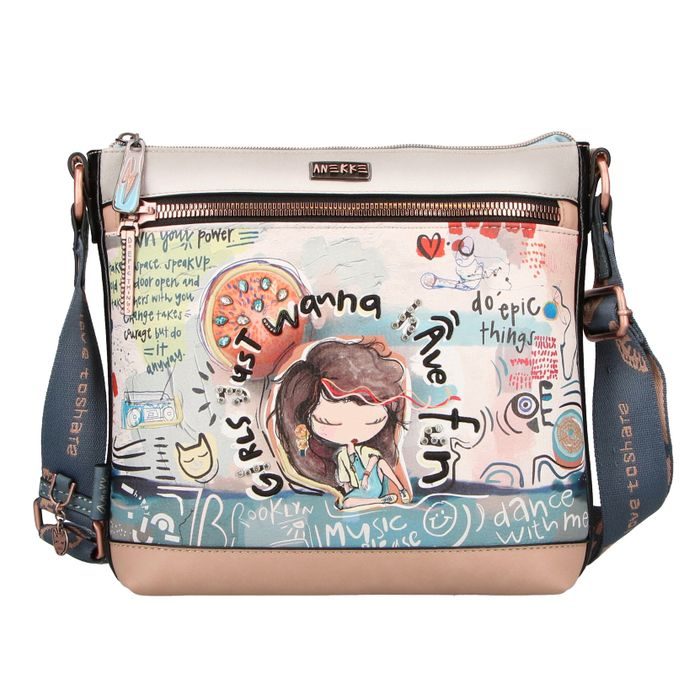 ANEKKE, DÁMSKÁ  CROSSBODY KABELKA FUN & MUSIC 34803-069 - CROSSBODY KABELKY - KABELKY