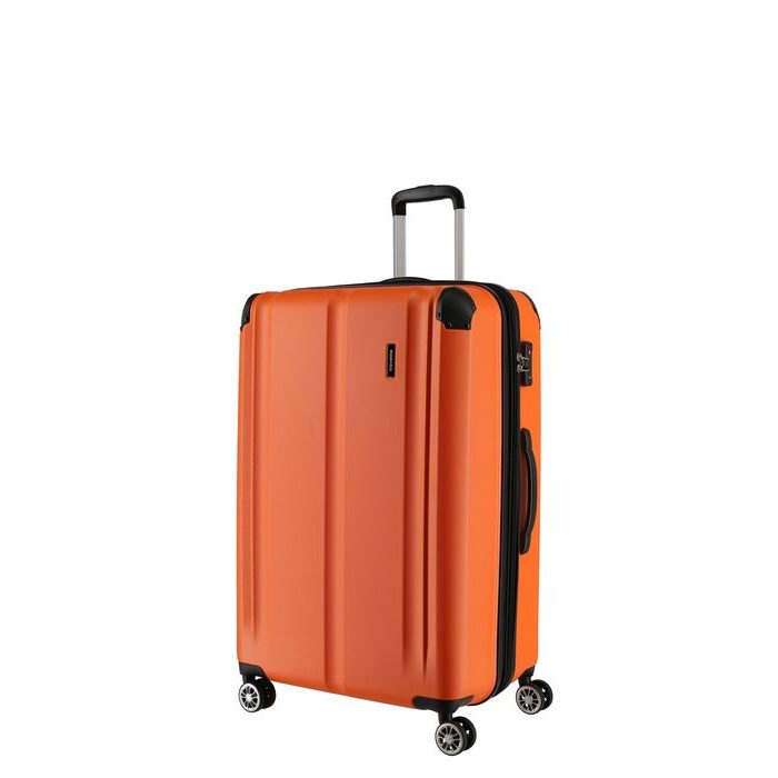 TRAVELITE, ŠKRUPINOVÝ CESTOVNÝ KUFOR CITY M ORANGE 78/86 L - ŠKRUPINOVÉ KUFRE - CESTOVNÉ  KUFRE A TAŠKY