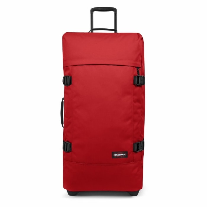 EASTPAK, CESTOVNÍ TAŠKA TRANVERZ L APPLE PICK RED EK63L98M - LÁTKOVÉ KUFRE - CESTOVNÉ  KUFRE A TAŠKY