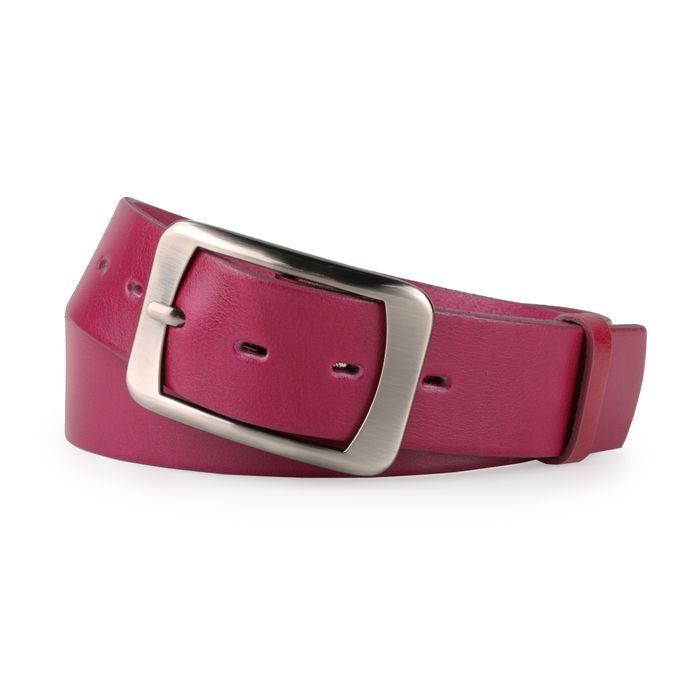 PENNY BELTS, DÁMSKÝ KOŽENÝ OPASEK 16253 FUCHSIOVÝ - DÁMSKÉ OPASKY - DOPLŇKY